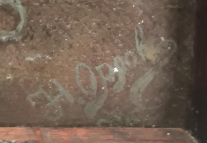 Неизвестный художник (Н. Орлов по подписи). Копия с картины Хьюго Коченрайтера.
У кузнеца. 1928.